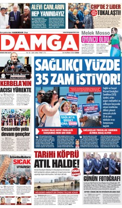DAMGA 26 Haziran Cuma Sayfaları
