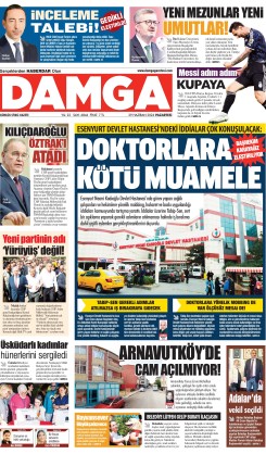 DAMGA 29 Haziran Pazartesi Sayfaları