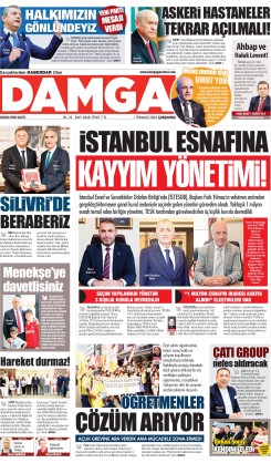 DAMGA 1 Temmuz Çarşamba Sayfaları