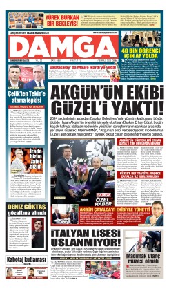 DAMGA 3 Temmuz Cuma Sayfaları