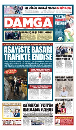 DAMGA 4 Temmuz Cumartesi Sayfaları