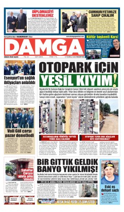 DAMGA 6 Temmuz Pazartesi Sayfaları