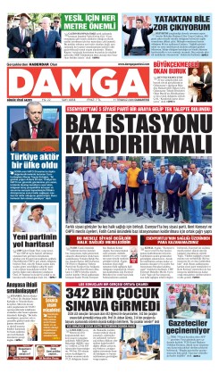 DAMGA 11 Temmuz Cumartesi Sayfaları