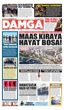 DAMGA 13 Temmuz Pazartesi Sayfaları