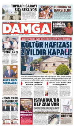 DAMGA 18 Temmuz Cumartesi Sayfaları