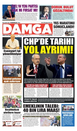 DAMGA 22 Temmuz Çarşamba Sayfaları