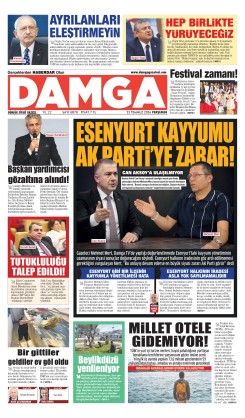 DAMGA 23 Temmuz Perşembe Sayfaları