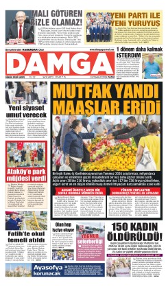 DAMGA 26 Temmuz Pazar Sayfaları