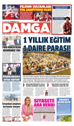 DAMGA 27 Temmuz Pazartesi Sayfaları