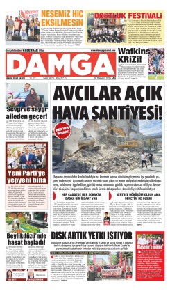 DAMGA 28 Temmuz Salı Sayfaları