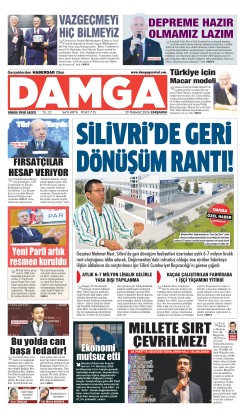 DAMGA 29 Temmuz Çarşamba Sayfaları