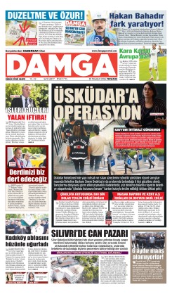 DAMGA 30 Temmuz Perşembe Sayfaları