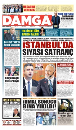 DAMGA 3 Ağustos Pazartesi Sayfaları
