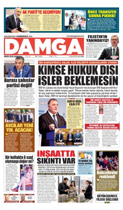 DAMGA 4 Ağustos Salı Sayfaları