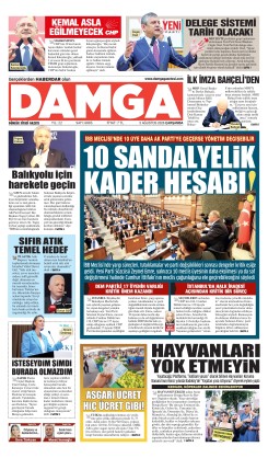 DAMGA 5 Ağustos Çarşamba Sayfaları