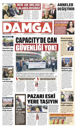 DAMGA 12 Mayıs Pazartesi Sayfaları