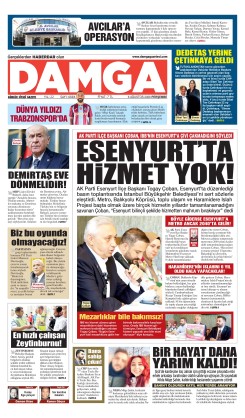DAMGA 6 Ağustos Perşembe Sayfaları