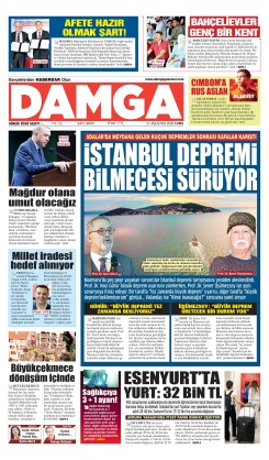 DAMGA 21 Ağustos Cuma Sayfaları