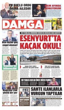 DAMGA 28 Ağustos Cuma Sayfaları