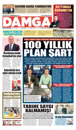 DAMGA 10 Eylül Perşembe Sayfaları