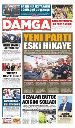 DAMGA 18 Eylül Cuma Sayfaları