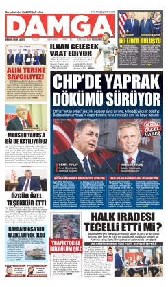DAMGA 24 Eylül Perşembe Sayfaları