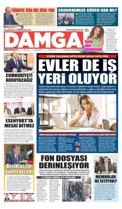 DAMGA 26 Eylül Cumartesi Sayfaları
