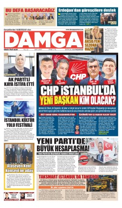 DAMGA 28 Eylül Pazartesi Sayfaları