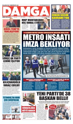DAMGA 29 Eylül Salı Sayfaları