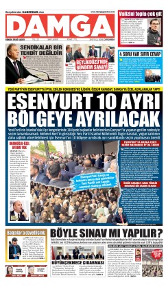 DAMGA 30 Eylül Çarşamba Sayfaları