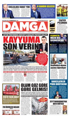DAMGA 10 Ekim Cumartesi Sayfaları