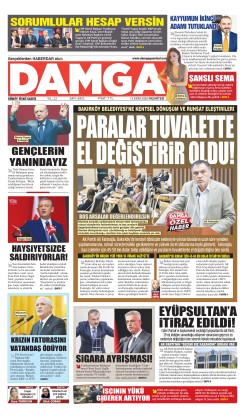 DAMGA 12 Ekim Pazartesi Sayfaları