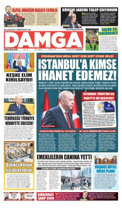 DAMGA 14 Ekim Çarşamba Sayfaları