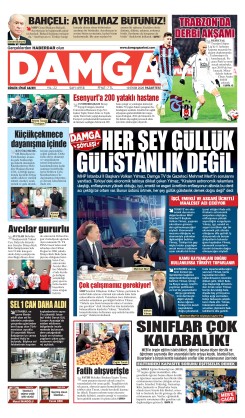 DAMGA 19 Ekim Pazartesi Sayfaları