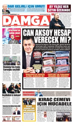 DAMGA 21 Ekim Çarşamba Sayfaları
