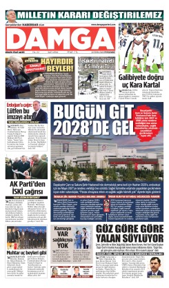DAMGA 22 Ekim Perşembe Sayfaları