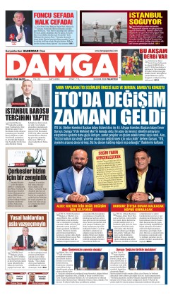 DAMGA 26 Ekim Pazartesi Sayfaları