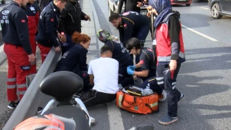 Küçükçekmece'de feci kaza! Kullan at kask yüzünden ölüme gitti!