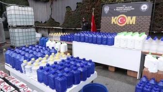 İstanbul'da binlerce litre sahte içkiye el konuldu!