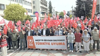 Dedeağaç’taki NATO tatbikatı Edirne’de protesto edildi