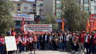 Esenyurt Belediyesi işçileri eylemde