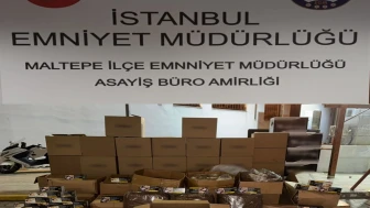 Maltepe’de sigara imalathanesine operasyon: 1 gözaltı