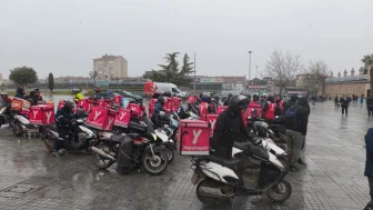 Kuryeler kontak kapattı