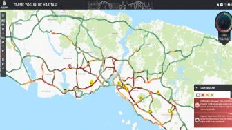 İstanbul'da trafik yoğunluğu yüzde 81'e ulaştı