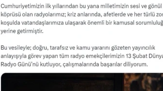İletişim Başkanı Duran'dan 'Dünya Radyo Günü' mesajı