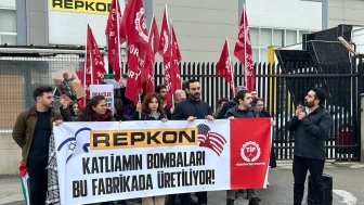 Repkon önünde eylem yaptılar!