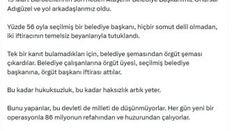 Özgür Özel: Bu düzeni değiştirene kadar durmayacağız