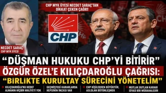 CHP MYK ÜYESİ NECDET SARAÇ’TAN PARTİ İÇİ KAVGAYA SERT UYARI: “DÜŞMAN HUKUKU CHP’Yİ BİTİRİR”