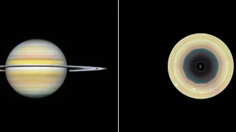 Hubble Uzay Teleskobu, Satürn'ün güney kutbunda 10 kenarlı bulut dalgası tespit etti