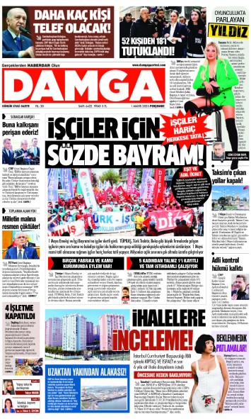 DAMGA 1 Mayıs 2025 Perşembe Sayfaları